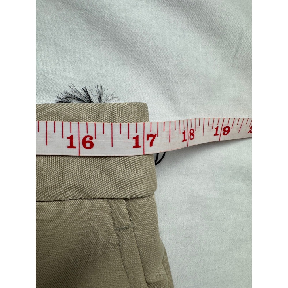 Saddlebred Mens Comfort Waist Straight Fit Dress Pants Parchment Beige 34x30 NEW - Picture 10 of 16